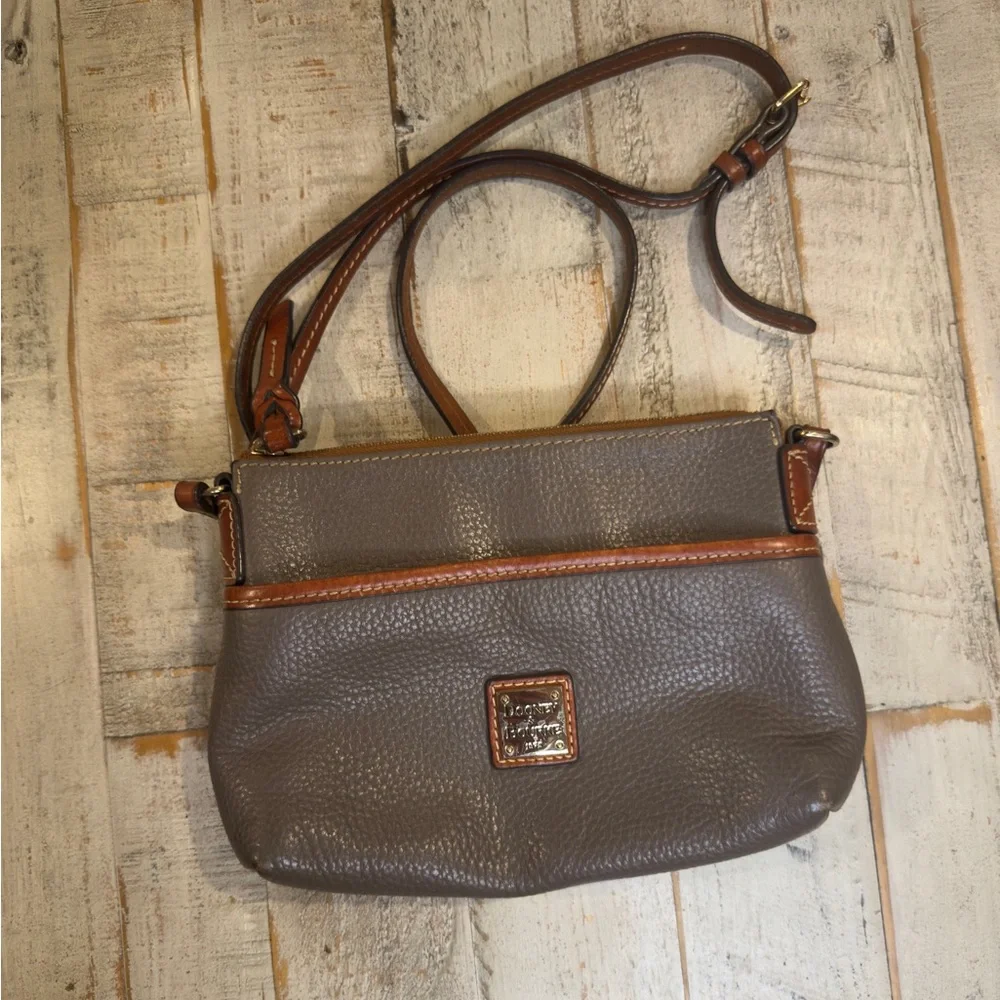 Dooney & Bourke Textured Leather Satchel | Classic Everyday Bag - Picture 1 of 6